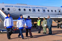 Экипажи «Союза МС‑28» прибыли на Байконур