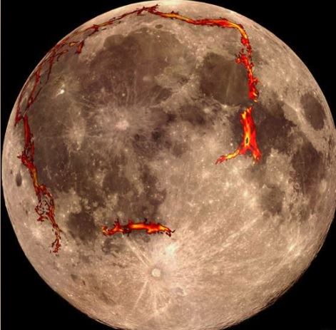 Под поверхностью Луны обнаружили странную прямоугольную структуру