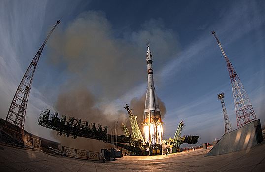 На площадке в Байконуре во время старта «Союза МС-28» случилась авария